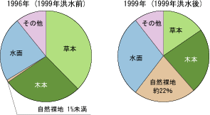 自然裸地変化グラフ